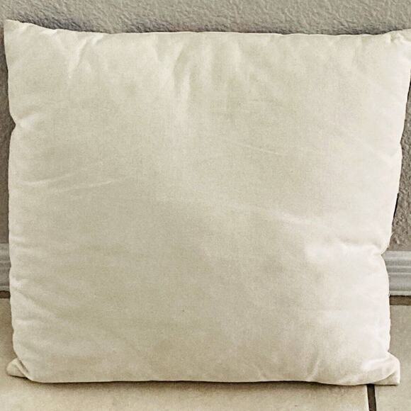 ECHO Designs Blue White Red Pillow w/ Insert 15" Square RARE Zip closure Abstrac - Picture 9 of 12